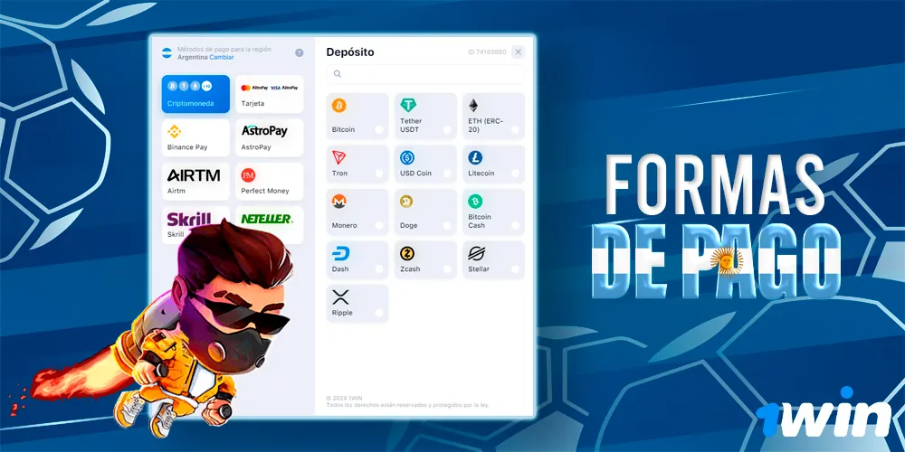 Métodos de depósito para jugar al juego de casino Lucky Jet